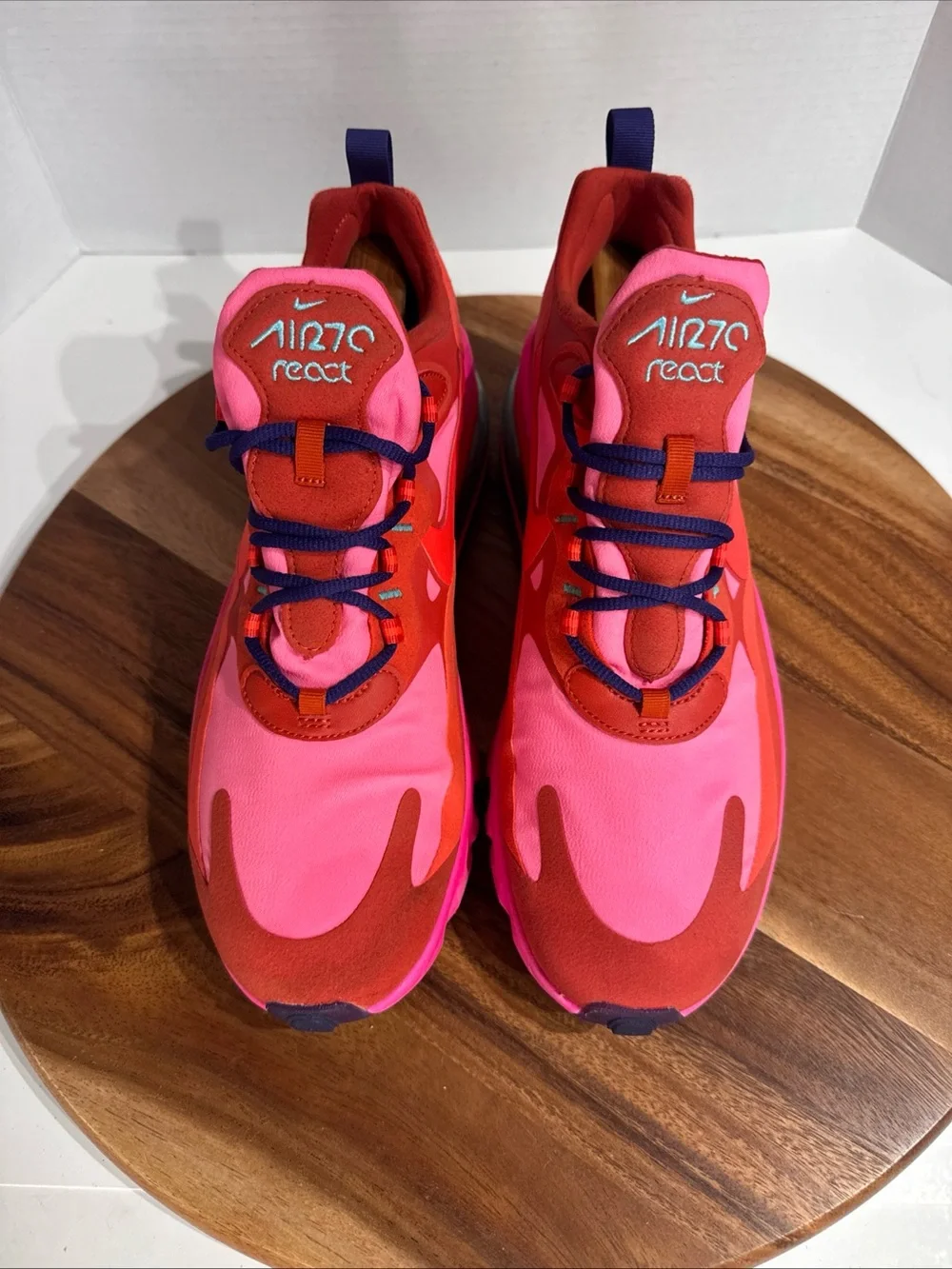 Nike Air Max 270 React Women's Size 12 - Men’s 10.5 Mystic Red Pink Blast EDM
